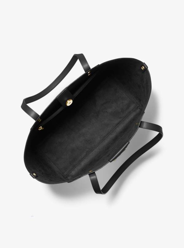 Damske Prenosná Taška Michael Kors Karlie Large Pebbled Leather Čierne - Kabelky Michael Kors Sleva | DGPNQ-2167